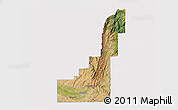 Satellite 3D Map of Gem County, cropped outside