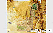 Satellite 3D Map of Gem County, physical outside