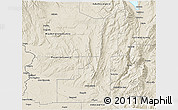 Shaded Relief 3D Map of Gem County