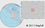 Gray Location Map of Gem County