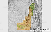 Satellite Map of Gem County, lighten, desaturated