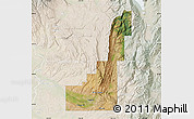 Satellite Map of Gem County, lighten