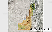 Satellite Map of Gem County, lighten, semi-desaturated