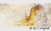 Physical Panoramic Map of Gem County, lighten