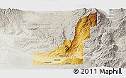 Physical Panoramic Map of Gem County, lighten, semi-desaturated