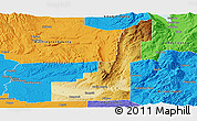 Physical Panoramic Map of Gem County, political outside