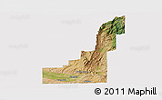 Satellite Panoramic Map of Gem County, cropped outside