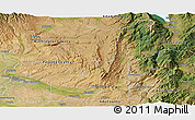 Satellite Panoramic Map of Gem County