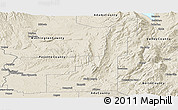 Shaded Relief Panoramic Map of Gem County
