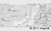 Silver Style Panoramic Map of Gem County