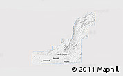 Silver Style Panoramic Map of Gem County, single color outside
