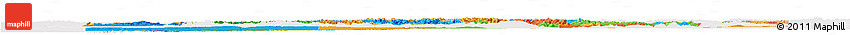 Political Horizon Map of Idaho, single color outside