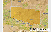 Physical Map of Jerome County, satellite outside