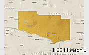 Physical Map of Jerome County, shaded relief outside
