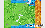 Political 3D Map of Kootenai County