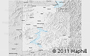 Silver Style 3D Map of Kootenai County