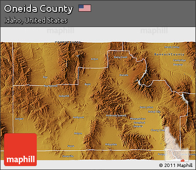 Physical 3D Map of Oneida County