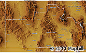 Physical 3D Map of Oneida County