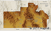 Physical 3D Map of Oneida County, shaded relief outside