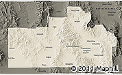 Shaded Relief 3D Map of Oneida County, darken