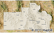 Shaded Relief 3D Map of Oneida County, satellite outside