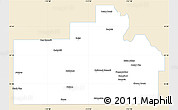 Classic Style Simple Map of Oneida County, single color outside