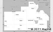 Gray Simple Map of Oneida County