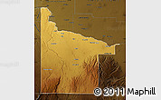 Physical Map of Twin Falls County, darken