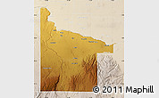 Physical Map of Twin Falls County, lighten