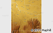 Physical Map of Twin Falls County