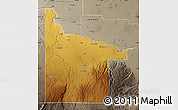 Physical Map of Twin Falls County, semi-desaturated