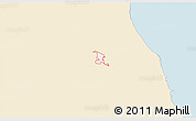Classic Style 3D Map of ZIP code 60005, single color outside