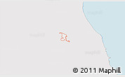 Silver Style 3D Map of ZIP code 60005, single color outside