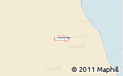 Classic Style 3D Map of ZIP code 60007, single color outside