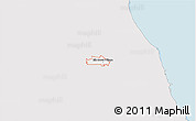 Silver Style 3D Map of ZIP code 60007, single color outside