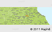 Physical Panoramic Map of ZIP code 60008