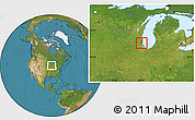 Satellite Location Map of ZIP code 60031