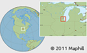 Savanna Style Location Map of ZIP code 60031