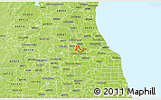 Physical 3D Map of ZIP code 60070
