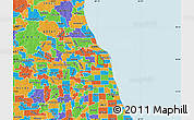 Political Map of ZIP code 60076