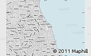 Silver Style Map of ZIP code 60076