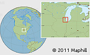 Savanna Style Location Map of ZIP code 60082