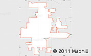 Silver Style Simple Map of ZIP code 60089