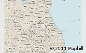 Classic Style Map of ZIP code 60090