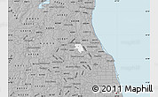 Gray Map of ZIP code 60090
