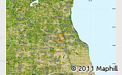 Satellite Map of ZIP code 60090