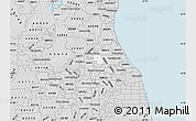 Silver Style Map of ZIP code 60090