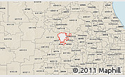 Classic Style 3D Map of ZIP code 60120