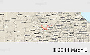 Shaded Relief Panoramic Map of ZIP code 60120