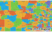 Political 3D Map of ZIP code 60123